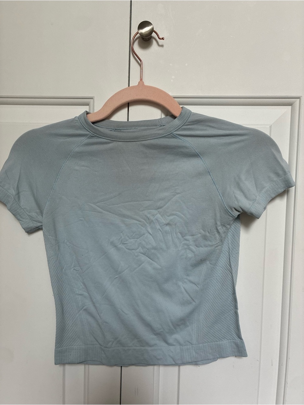 Athleta Light Blue Short Sleeve Tee